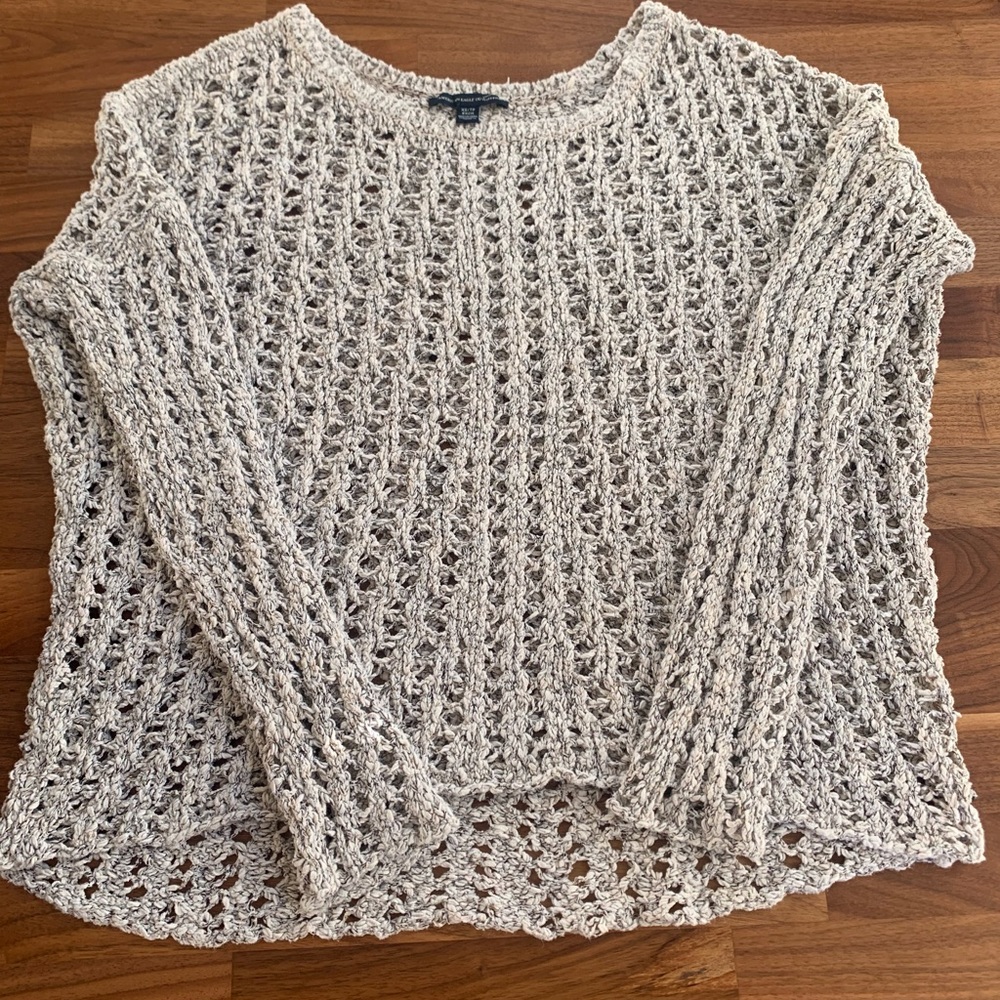 American Eagle Outfitters Cream Knit Top